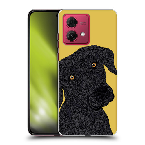 Valentina Dogs Black Labrador Soft Gel Case for Motorola Moto G84 5G