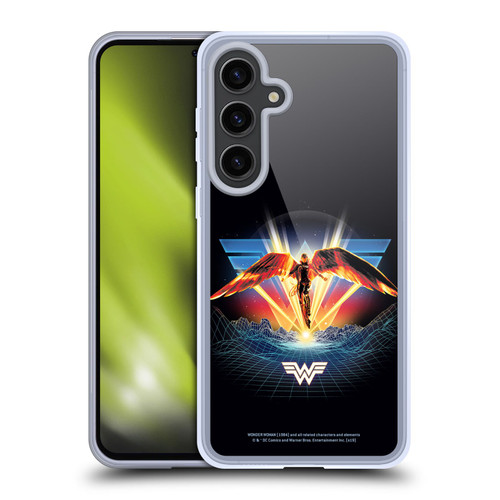 Wonder Woman 1984 80's Graphics Golden Armour Soft Gel Case for Samsung Galaxy S24+ 5G