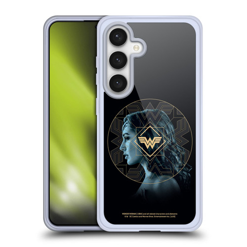 Wonder Woman 1984 Logo Art Gold Portrait Soft Gel Case for Samsung Galaxy S24 5G