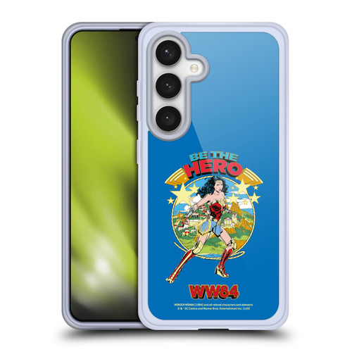 Wonder Woman 1984 Retro Art Be The Hero Soft Gel Case for Samsung Galaxy S24 5G