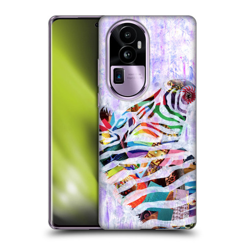 Artpoptart Animals Purple Zebra Soft Gel Case for OPPO Reno10 Pro+