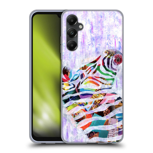 Artpoptart Animals Purple Zebra Soft Gel Case for Samsung Galaxy A05s