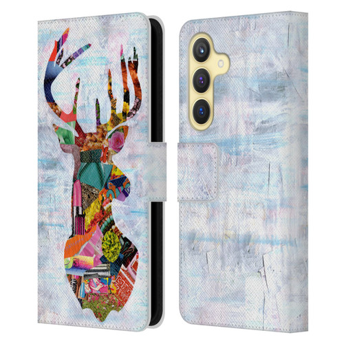 Artpoptart Animals Deer Leather Book Wallet Case Cover For Samsung Galaxy S24 5G