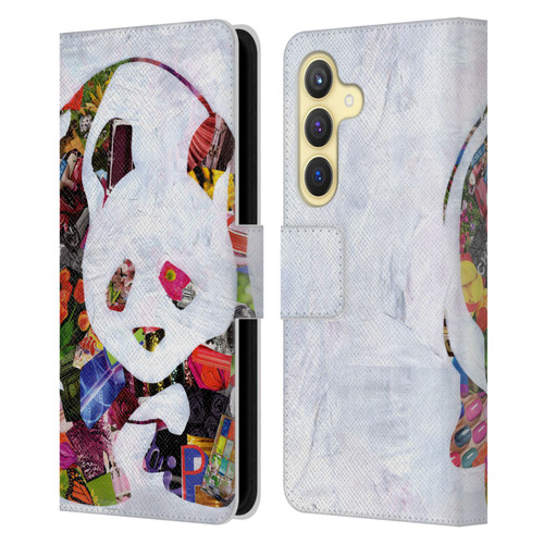 Artpoptart Animals Panda Leather Book Wallet Case Cover For Samsung Galaxy S24 5G