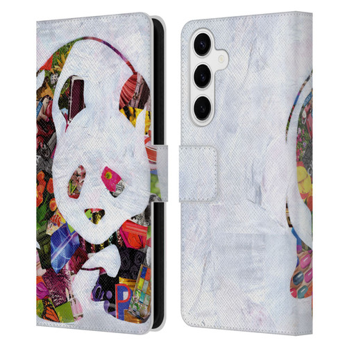 Artpoptart Animals Panda Leather Book Wallet Case Cover For Samsung Galaxy S24+ 5G