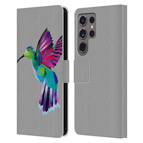 Artpoptart Animals Hummingbird Leather Book Wallet Case Cover For Samsung Galaxy S24 Ultra 5G