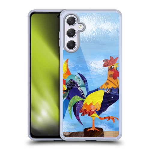 Artpoptart Animals Colorful Rooster Soft Gel Case for Samsung Galaxy M54 5G