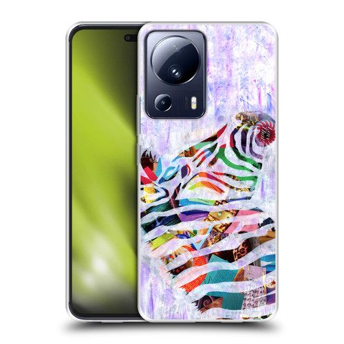 Artpoptart Animals Purple Zebra Soft Gel Case for Xiaomi 13 Lite 5G