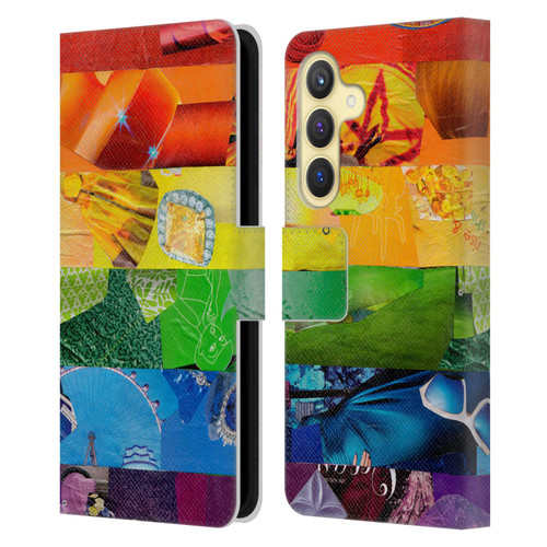 Artpoptart Flags LGBT Leather Book Wallet Case Cover For Samsung Galaxy S24 5G