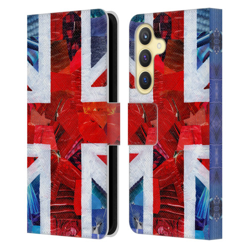 Artpoptart Flags Union Jack Leather Book Wallet Case Cover For Samsung Galaxy S24 5G