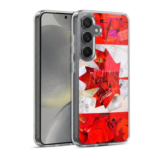 Artpoptart Flags Canada Soft Gel Case for Samsung Galaxy S24 5G & MagSafe