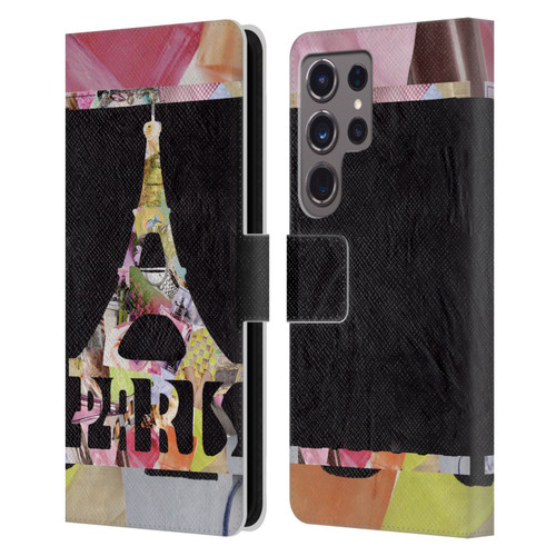 Artpoptart Travel Paris Leather Book Wallet Case Cover For Samsung Galaxy S24 Ultra 5G
