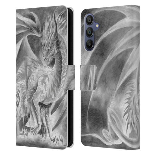Ruth Thompson Dragons Silver Ice Leather Book Wallet Case Cover For Samsung Galaxy A15