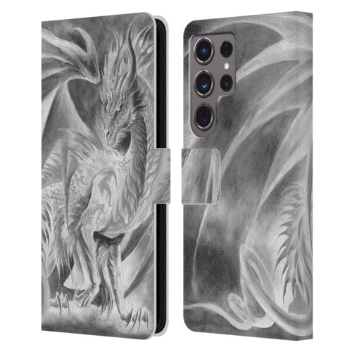Ruth Thompson Dragons Silver Ice Leather Book Wallet Case Cover For Samsung Galaxy S24 Ultra 5G