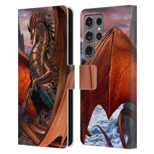 Ruth Thompson Dragons Coppervein Leather Book Wallet Case Cover For Samsung Galaxy S24 Ultra 5G