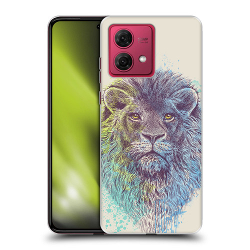 Rachel Caldwell Animals 3 Lion Soft Gel Case for Motorola Moto G84 5G