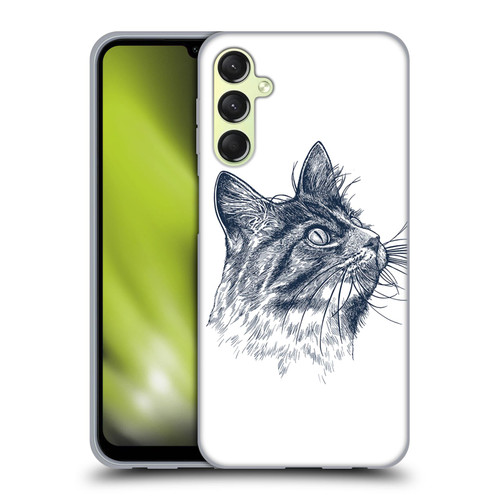 Rachel Caldwell Animals 3 Cat Soft Gel Case for Samsung Galaxy A24 4G / Galaxy M34 5G