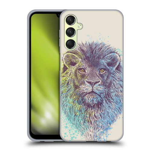 Rachel Caldwell Animals 3 Lion Soft Gel Case for Samsung Galaxy A24 4G / Galaxy M34 5G