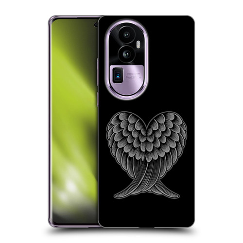 Rachel Caldwell Illustrations Heart Wings Soft Gel Case for OPPO Reno10 Pro+