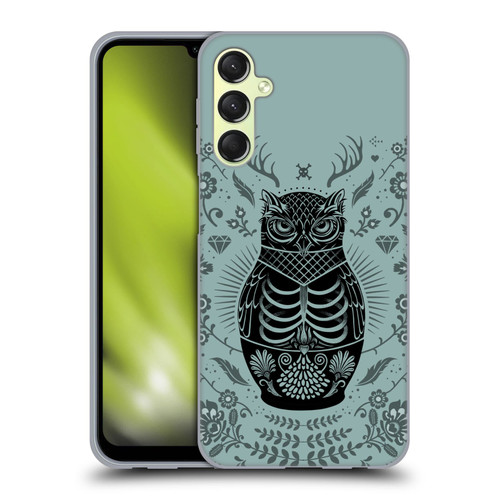 Rachel Caldwell Illustrations Owl Doll Soft Gel Case for Samsung Galaxy A24 4G / Galaxy M34 5G