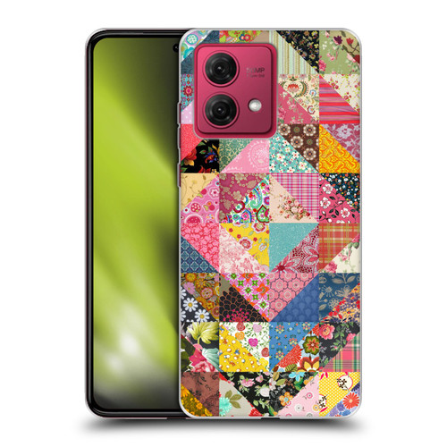 Rachel Caldwell Patterns Quilt Soft Gel Case for Motorola Moto G84 5G