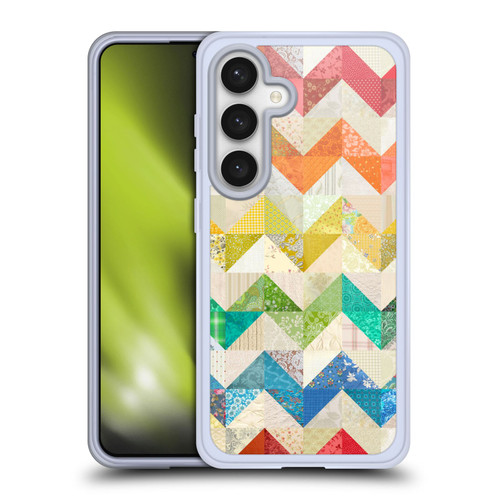 Rachel Caldwell Patterns Zigzag Quilt Soft Gel Case for Samsung Galaxy S24 5G