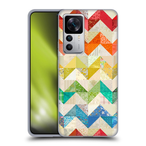 Rachel Caldwell Patterns Zigzag Quilt Soft Gel Case for Xiaomi 12T 5G / 12T Pro 5G / Redmi K50 Ultra 5G