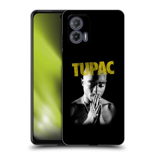 Tupac Shakur Key Art Golden Soft Gel Case for Motorola Moto G73 5G