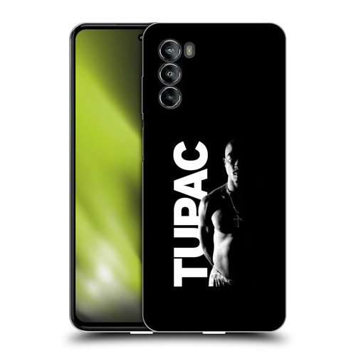 Tupac Shakur Key Art Black And White Soft Gel Case for Motorola Moto G82 5G