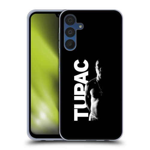Tupac Shakur Key Art Black And White Soft Gel Case for Samsung Galaxy A15