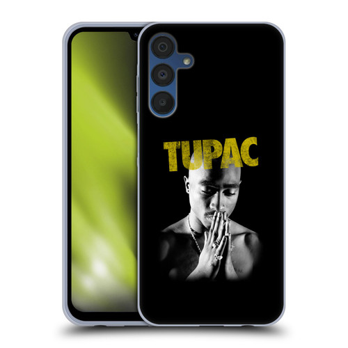 Tupac Shakur Key Art Golden Soft Gel Case for Samsung Galaxy A15