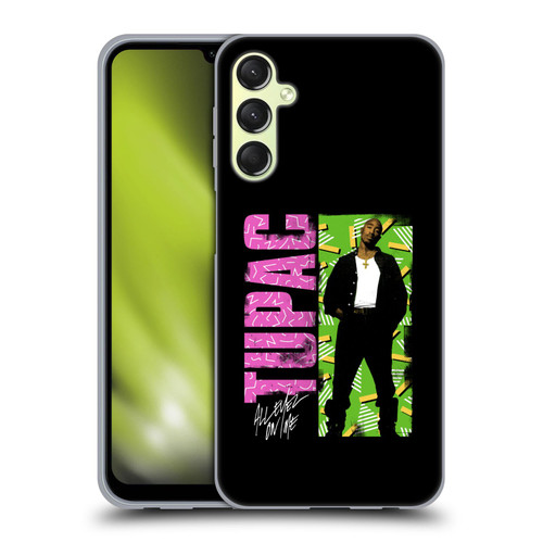 Tupac Shakur Key Art Distressed Look Soft Gel Case for Samsung Galaxy A24 4G / Galaxy M34 5G