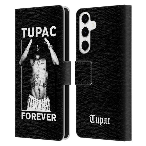 Tupac Shakur Key Art Forever Leather Book Wallet Case Cover For Samsung Galaxy S24+ 5G