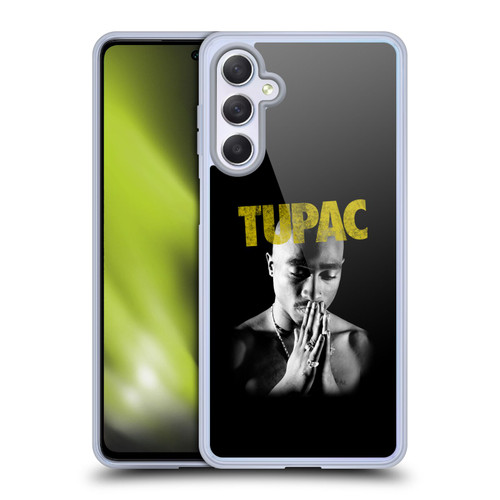 Tupac Shakur Key Art Golden Soft Gel Case for Samsung Galaxy M54 5G