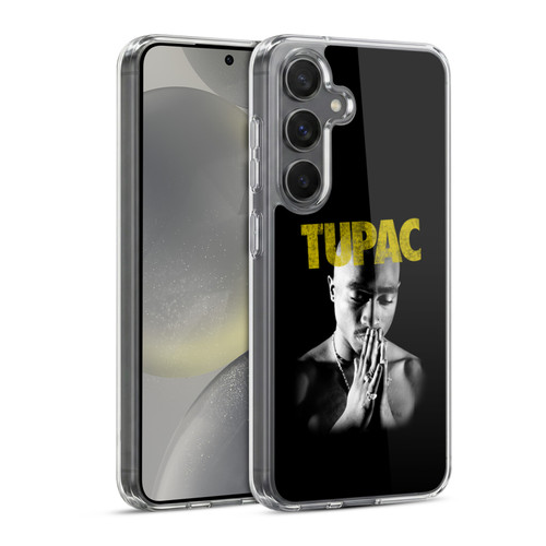 Tupac Shakur Key Art Golden Soft Gel Case for Samsung Galaxy S24 5G