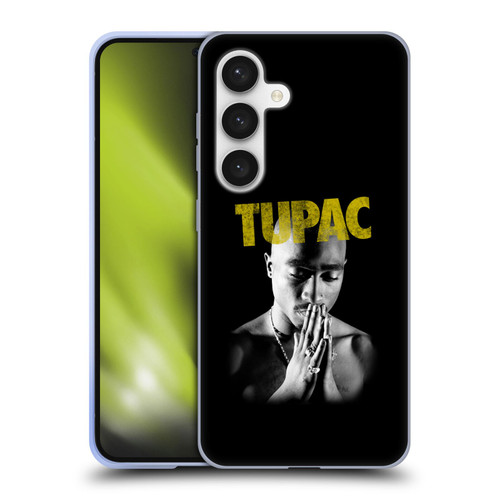 Tupac Shakur Key Art Golden Soft Gel Case for Samsung Galaxy S24 5G
