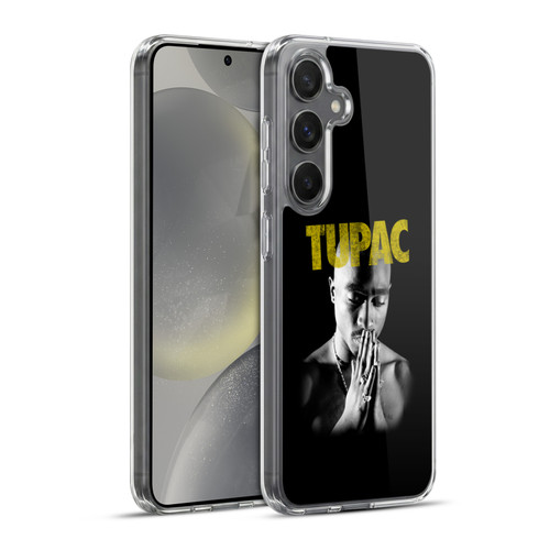 Tupac Shakur Key Art Golden Soft Gel Case for Samsung Galaxy S24+ 5G
