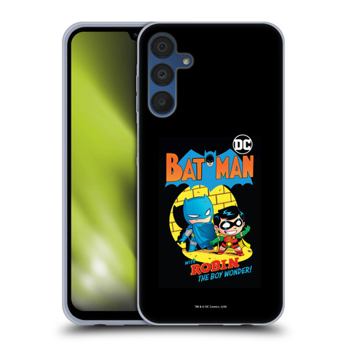 Super Friends DC Comics Toddlers Comic Covers Batman And Robin Soft Gel Case for Samsung Galaxy A15