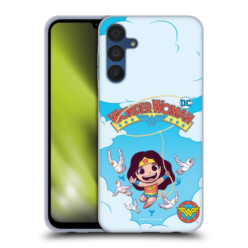 Super Friends DC Comics Toddlers Comic Covers Wonder Woman 1 Soft Gel Case for Samsung Galaxy A15