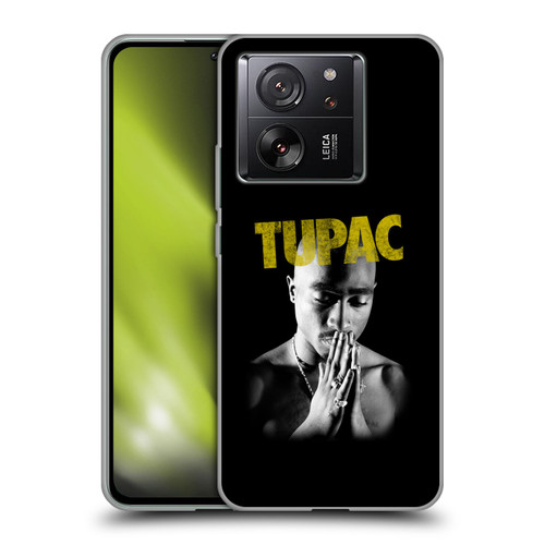 Tupac Shakur Key Art Golden Soft Gel Case for Xiaomi 13T 5G / 13T Pro 5G