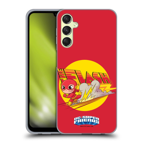 Super Friends DC Comics Toddlers Composed Art The Flash Soft Gel Case for Samsung Galaxy A24 4G / Galaxy M34 5G