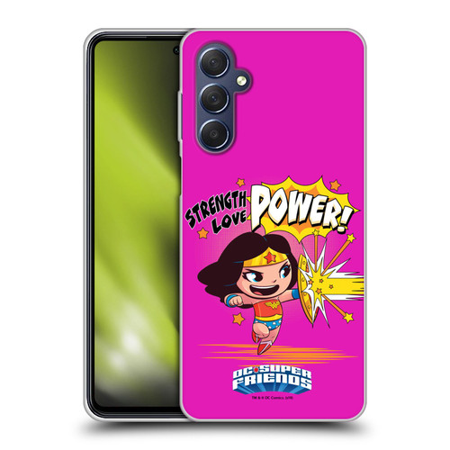 Super Friends DC Comics Toddlers Composed Art Wonder Woman Soft Gel Case for Samsung Galaxy M54 5G