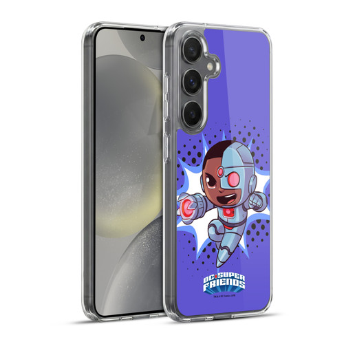 Super Friends DC Comics Toddlers 1 Cyborg Soft Gel Case for Samsung Galaxy S24+ 5G & MagSafe