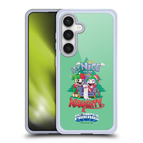 Super Friends DC Comics Toddlers Holidays Harley Joker Naughty Soft Gel Case for Samsung Galaxy S24 5G