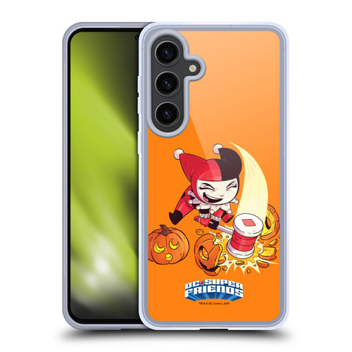 Super Friends DC Comics Toddlers Holidays Harley Quinn Halloween Soft Gel Case for Samsung Galaxy S24+ 5G