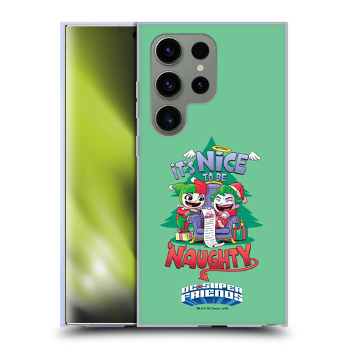 Super Friends DC Comics Toddlers Holidays Harley Joker Naughty Soft Gel Case for Samsung Galaxy S24 Ultra 5G