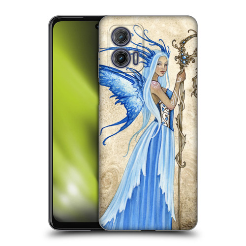 Amy Brown Elemental Fairies Blue Goddess Soft Gel Case for Motorola Moto G73 5G