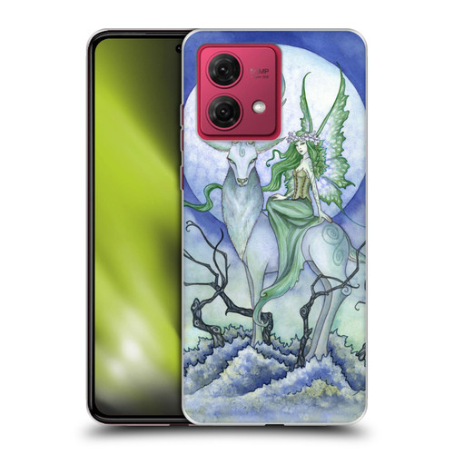 Amy Brown Elemental Fairies Midnight Fairy Soft Gel Case for Motorola Moto G84 5G