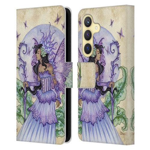 Amy Brown Elemental Fairies Spring Fairy Leather Book Wallet Case Cover For Samsung Galaxy S24 5G