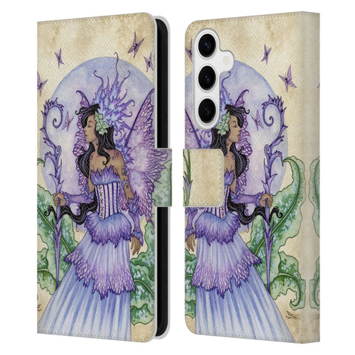 Amy Brown Elemental Fairies Spring Fairy Leather Book Wallet Case Cover For Samsung Galaxy S24+ 5G